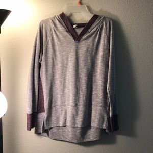 Purple active wear pull over